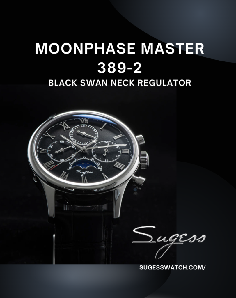 MoonPhase Master 389-2 Black Swan Neck Regulator